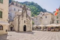 St. LukaÃ¢â¬â¢s church in the old town of Kotor, Montenegro. Royalty Free Stock Photo